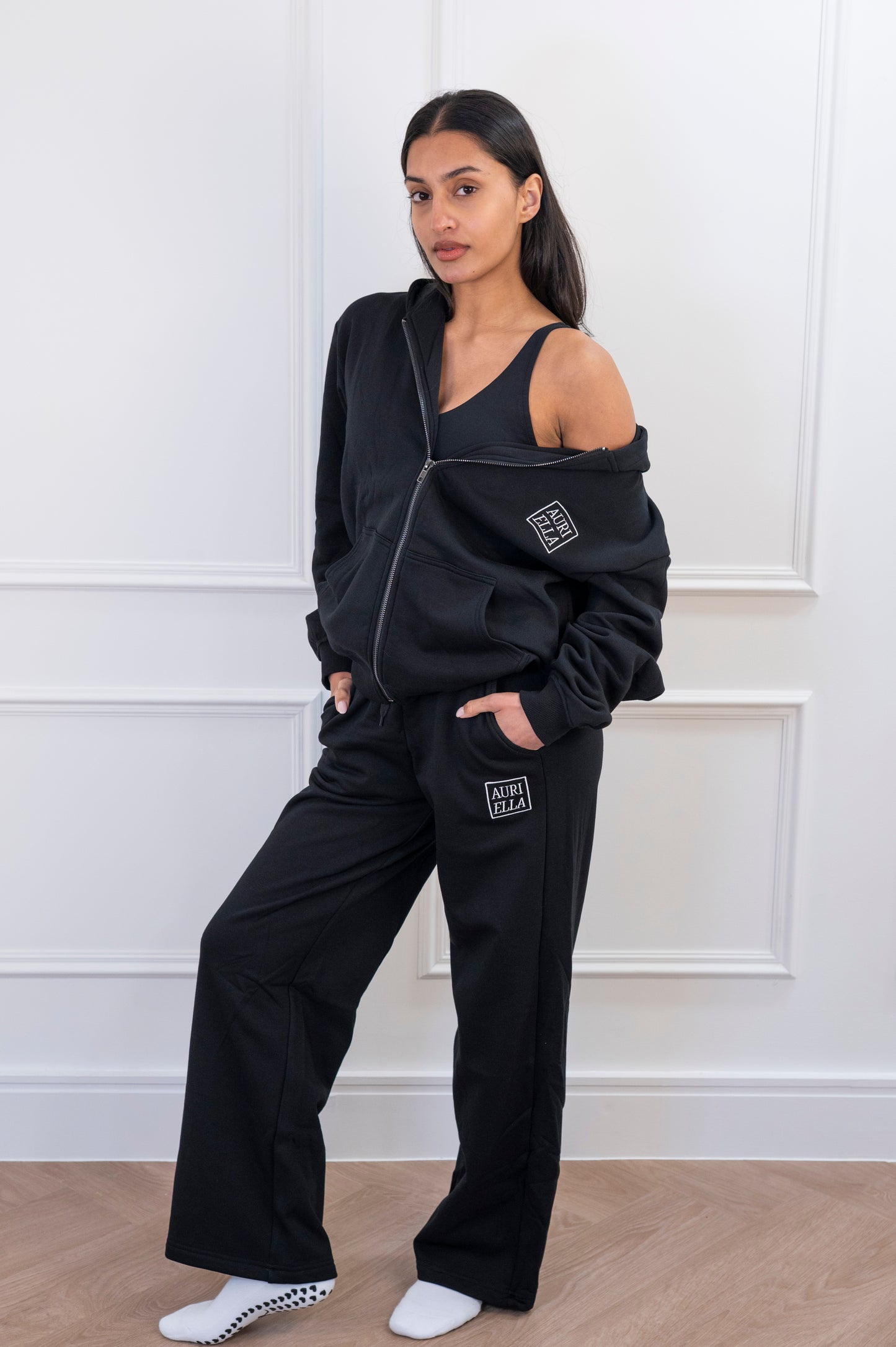 Chic Tracksuit Set - Noir